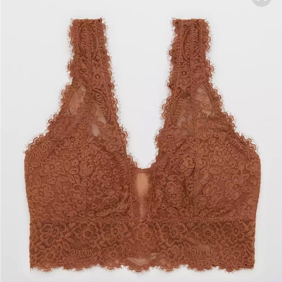 aerie Other - Aerie Eyelash Lace Plunge Bralette